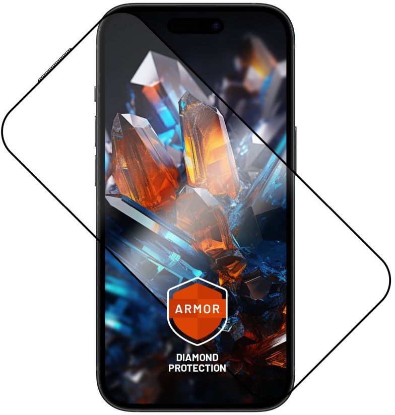 FIXED Armor s aplikátorom pre Apple iPhone 15 Plus čierne
