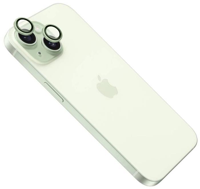 FIXED Camera Glass na Apple iPhone 15/15 Plus svetlozelené