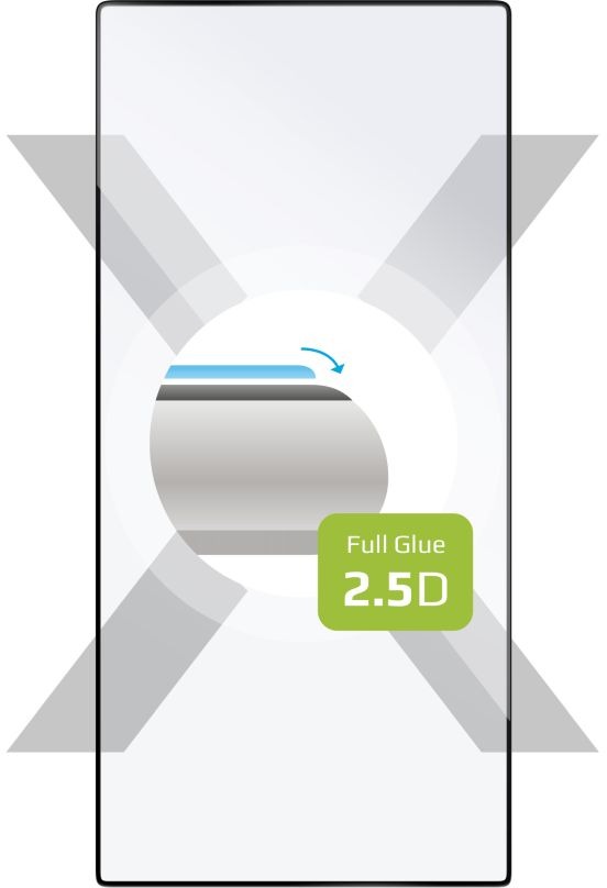 FIXED FullGlue-Cover na Samsung Galaxy S24 Ultra s podporou čítačky v displeji čierne