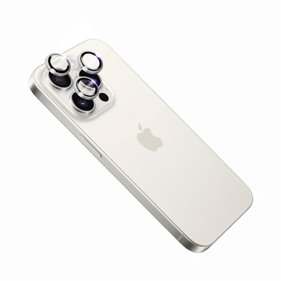 FIXED Armor Sapphire Camera Glass na Apple iPhone 15 Pro/15 Pro Max strieborné
