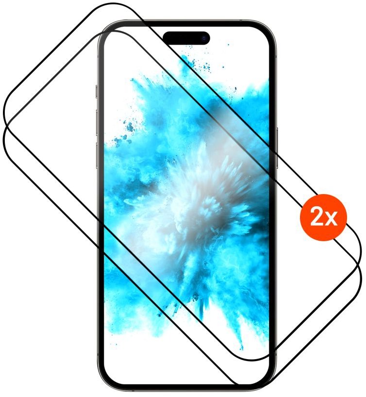 FIXED FullGlue-Cover s aplikátorom pre Apple iPhone 17 2 ks v balení čierne