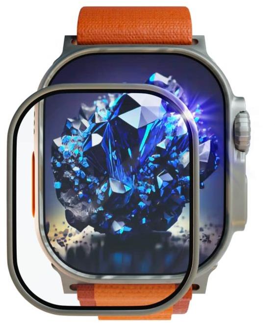 FIXED Armor Sapphire s oceľovým rámčekom pre Apple Watch Ultra 49 mm