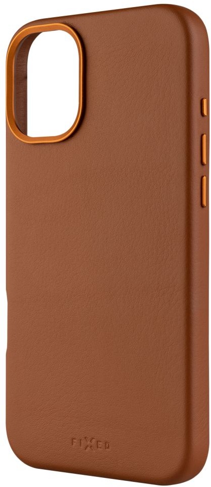 FIXED MagLeather s podporou MagSafe pre Apple iPhone 16 Plus hnedý