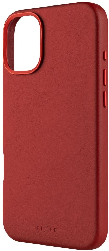 FIXED MagLeather s podporou MagSafe pre Apple iPhone 16 Plus červený