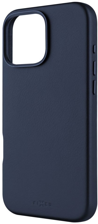 FIXED MagLeather s podporou MagSafe pre Apple iPhone 16 Pro Max modrý