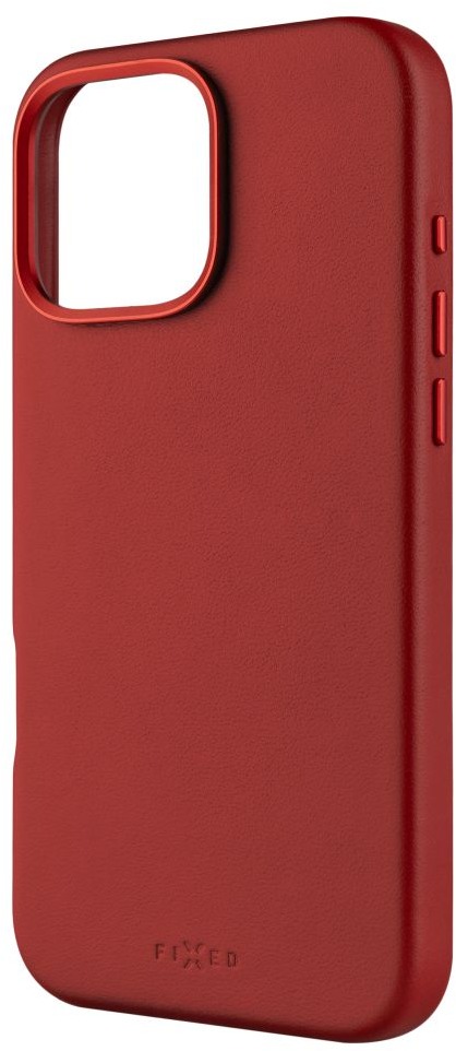 FIXED MagLeather s podporou MagSafe pre Apple iPhone 16 Pro Max červený