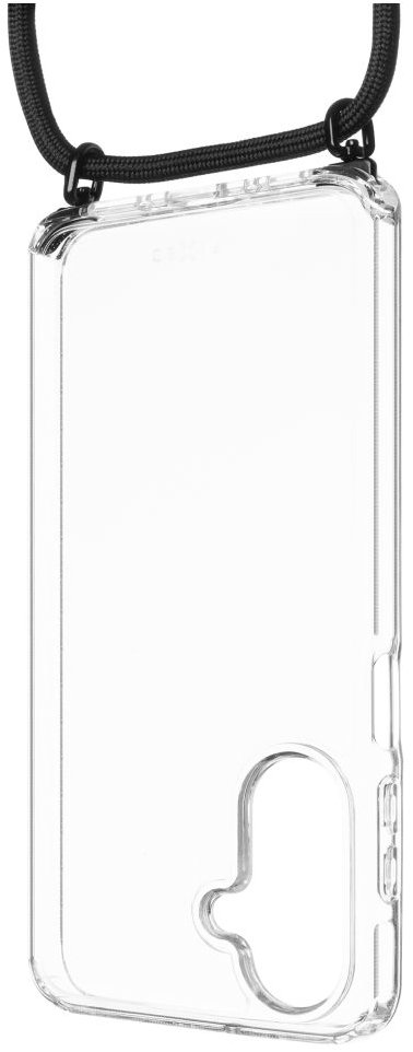 FIXED Pure Neck AntiUV s odnímateľnou čiernou šnúrkou na krk pre Samsung Galaxy A26 5G