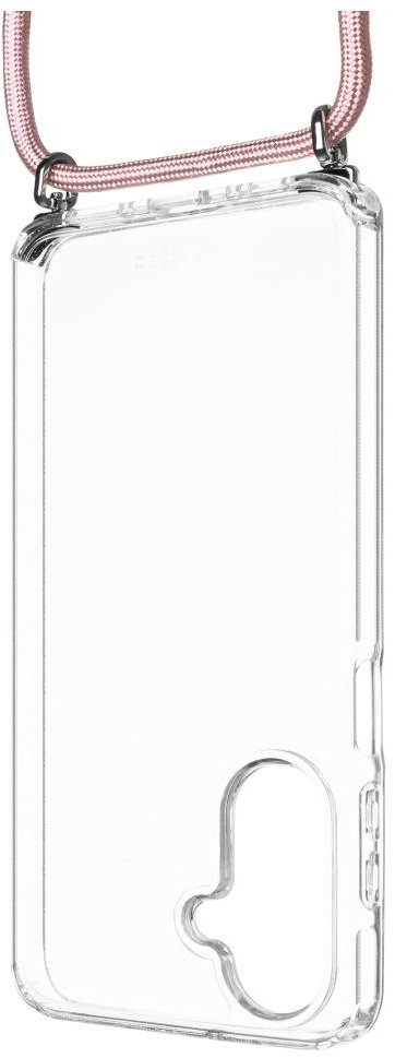 FIXED Pure Neck AntiUV s odnímateľnou ružovou šnúrkou na krk pre Samsung Galaxy A26 5G