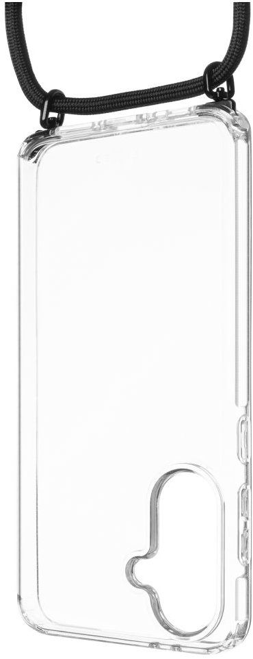 FIXED Pure Neck AntiUV s odnímateľnou čiernou šnúrkou na krk pre Samsung Galaxy A36 5G/A56 5G