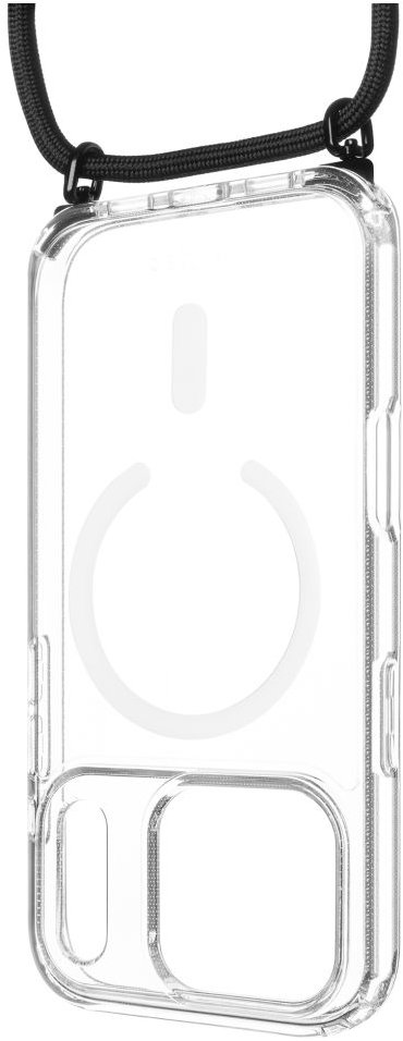 FIXED MagPure Neck s čiernou šnúrkou na krk pre Apple iPhone 17 Pro