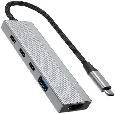 FIXED HUB Core 5v1 USB-C pro notebooky a tablety 100W PD 3.0 space gray