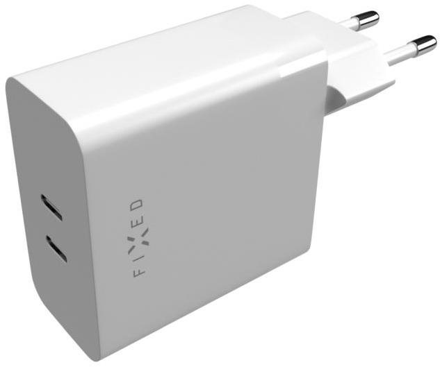 FIXED Travel s 2xUSB-C výstupom podpora PD 65W biela