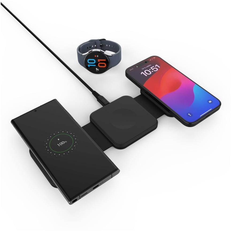 FIXED Flex pro Samsung 15 W+3 W+15 W čierna