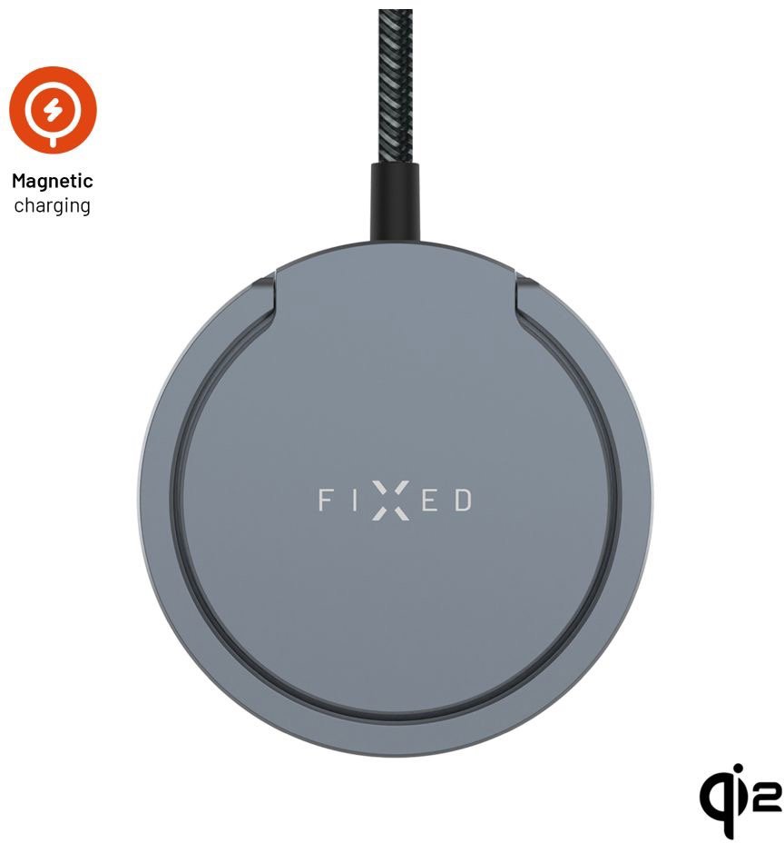 FIXED MagPad Pro 2 s podporou MagSafe Qi2 a stojanom 15 W sivá