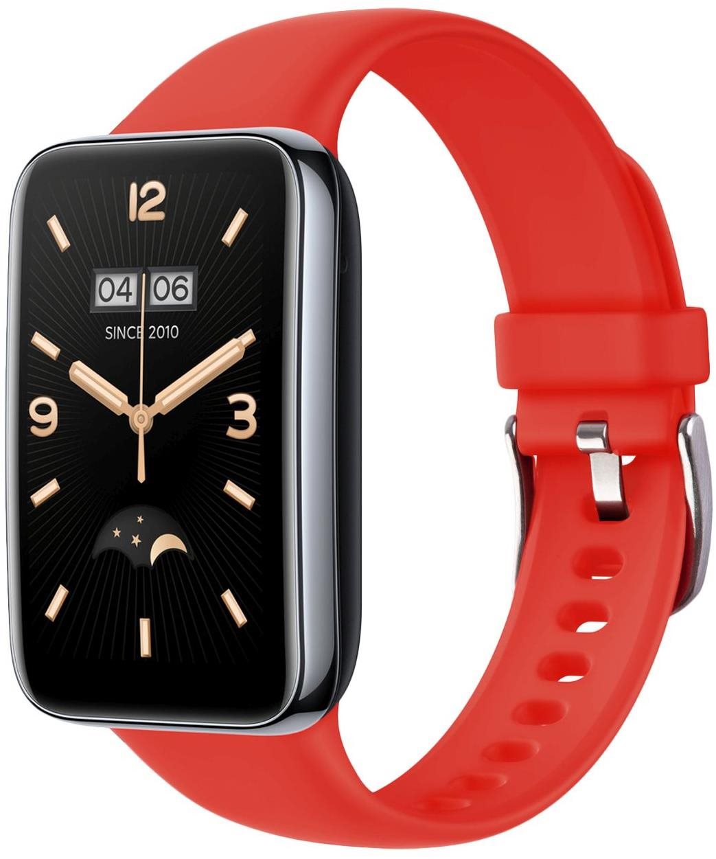 FIXED Silicone Strap pre Xiaomi Mi Smart Band 7 Pro červený