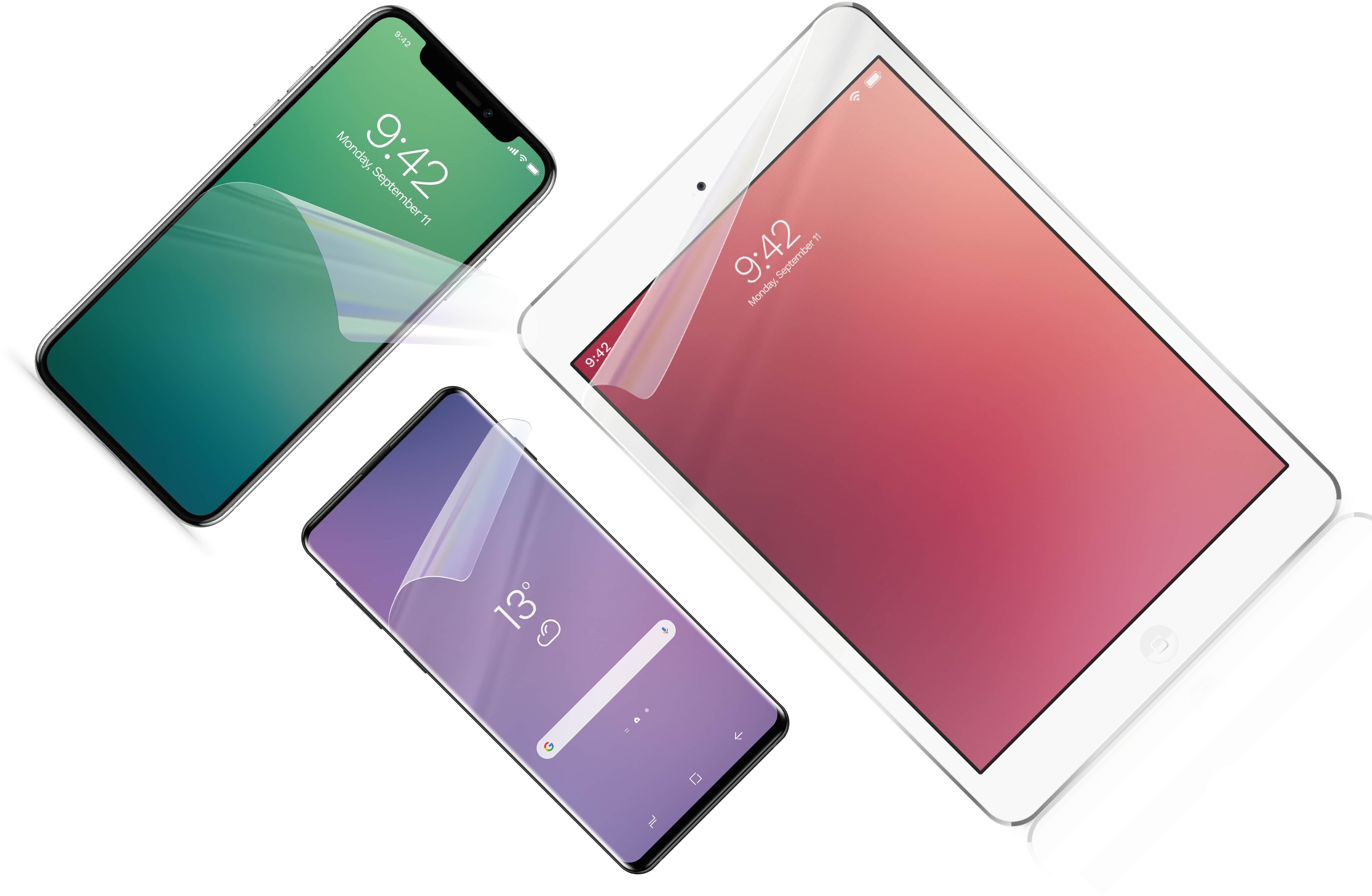 FIXED Screen Protector na displeje do 8" 175 × 100 mm číra
