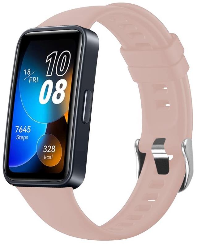 FIXED Silicone Strap na Huawei Band 8/9/10 ružový