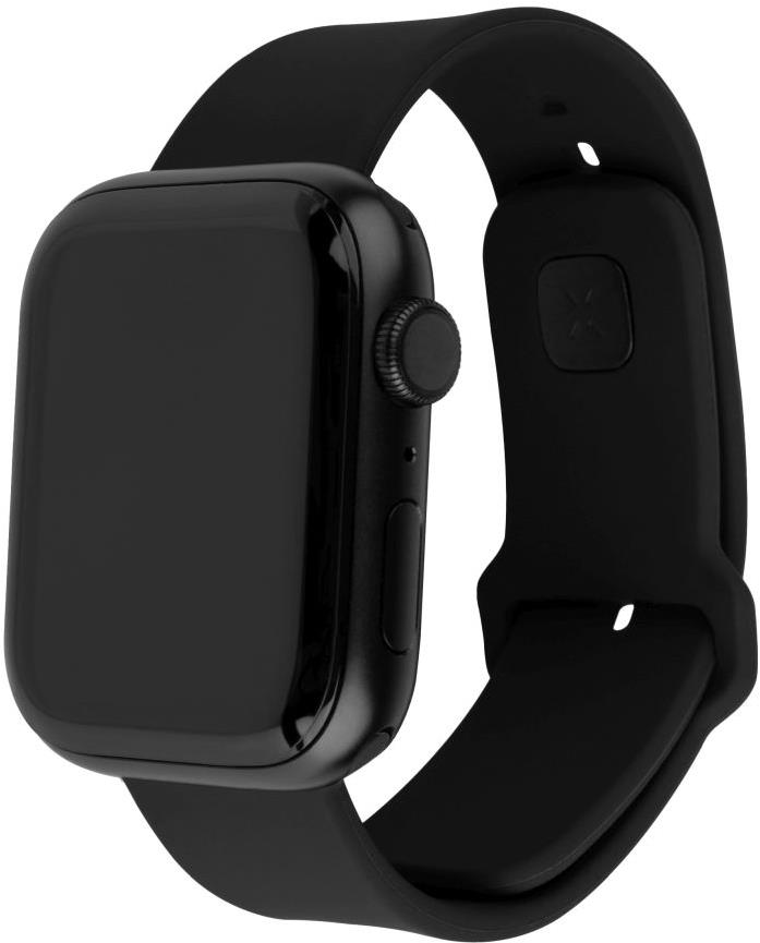 FIXED Silicone Sporty Strap na Apple Watch 42/44/45 mm čierny