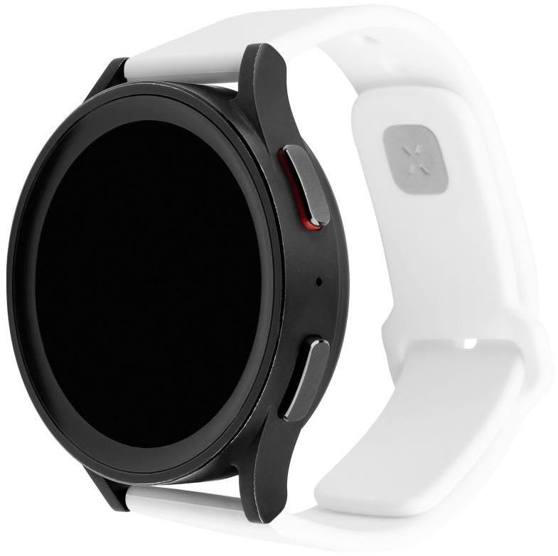 FIXED Silicone Sporty Strap s Quick Release 20 mm na smartwatch biely