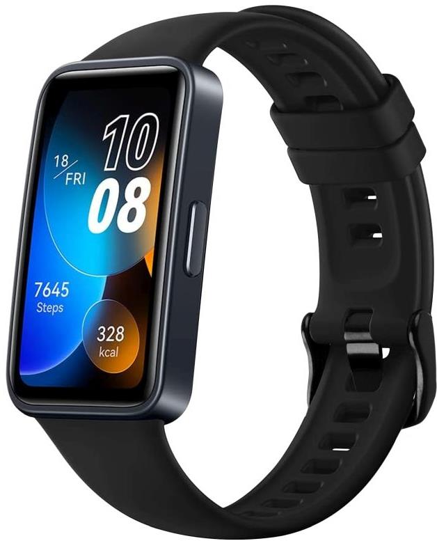 FIXED Silicone Strap na Huawei Band 8/9/10 čierny