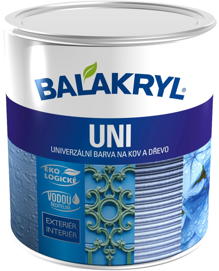 Balakryl Uni mat 0101, 0,7 kg, pastelovo sivý