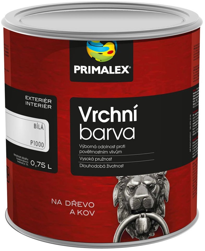 PPG Primalex Vrchní barva 4550, 0,75 l, modř návěstní lesk