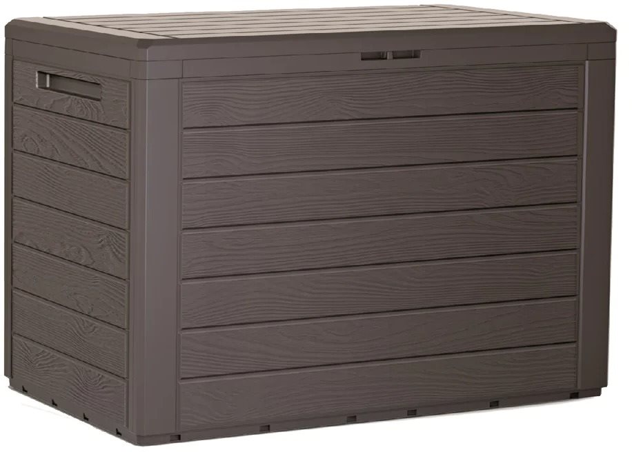 PROSPERPLAST záhradný box WOODEBOX umbra 78 cm – 190 l