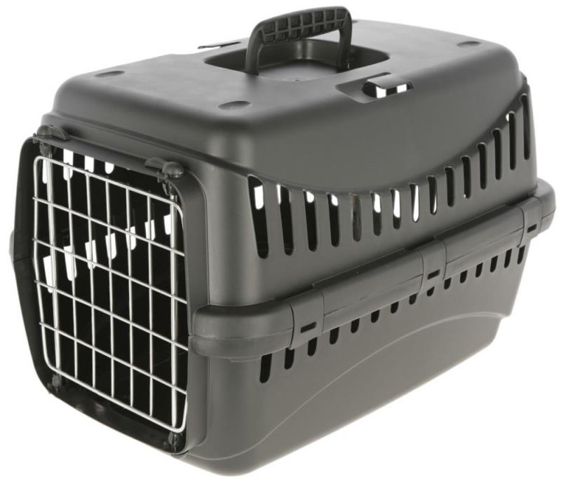 Kerbl Kerbl Prepravka pre psa Expedition Eco, s kovovými dvierkami, čierna, 45 × 30 × 30 cm