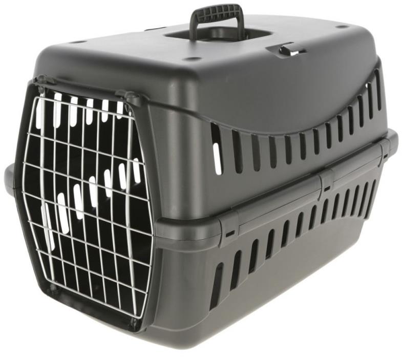 Kerbl Kerbl Prepravka pre psa Expedition Eco, s kovovými dvierkami, čierna, 58 × 38 × 38 cm