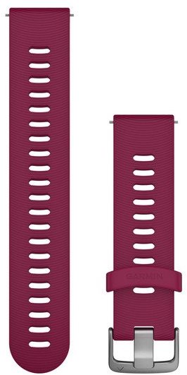 Garmin Quick Release 20 silikónový vínový (strieborná pracka)