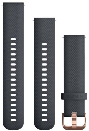 Garmin Quick Release Band (20 mm), silikónový tmavo modrý (ružovo zlatá pracka)