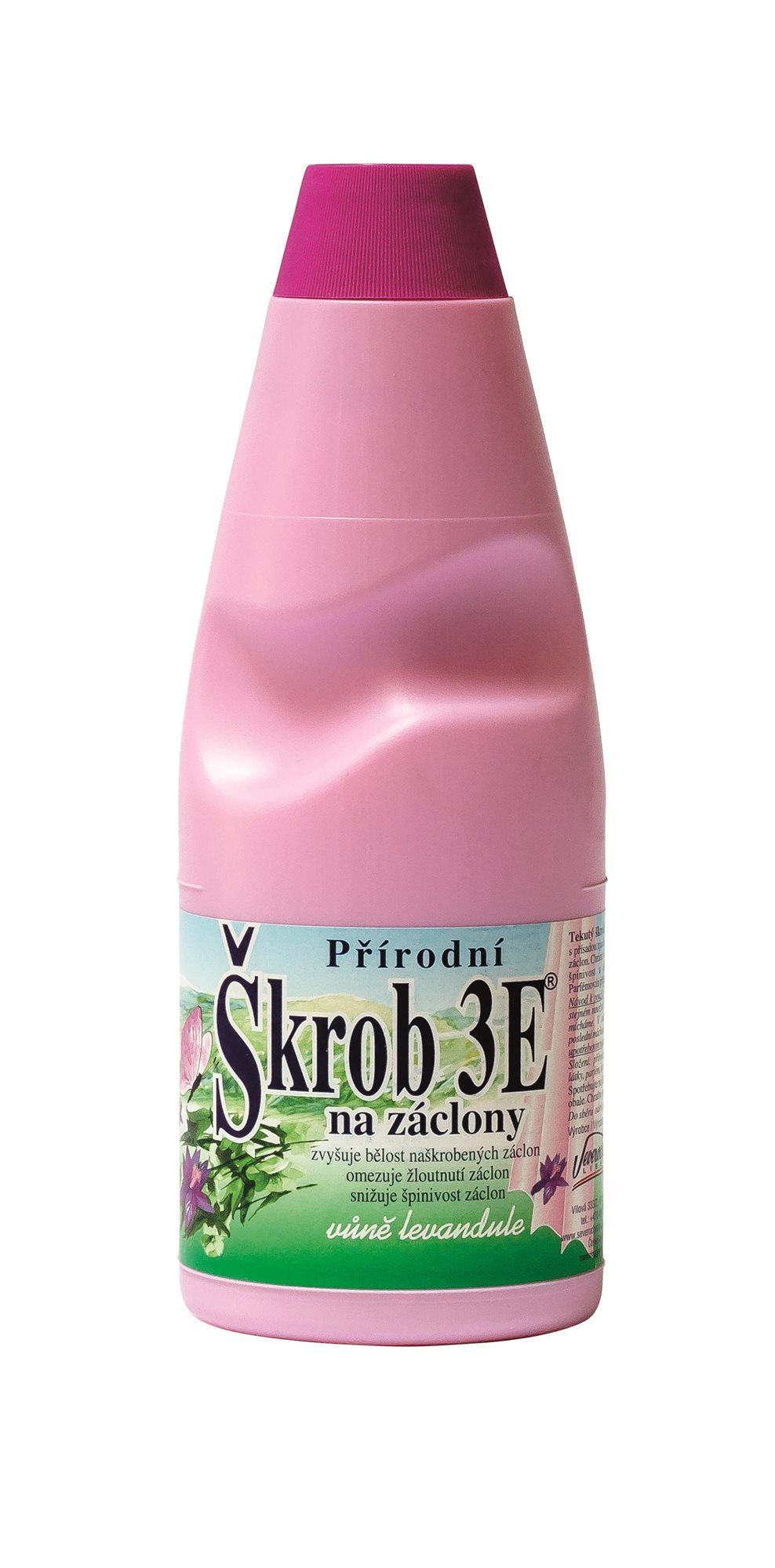 3E Prírodný tekutý škrob na záclony 500 ml (10 praní)