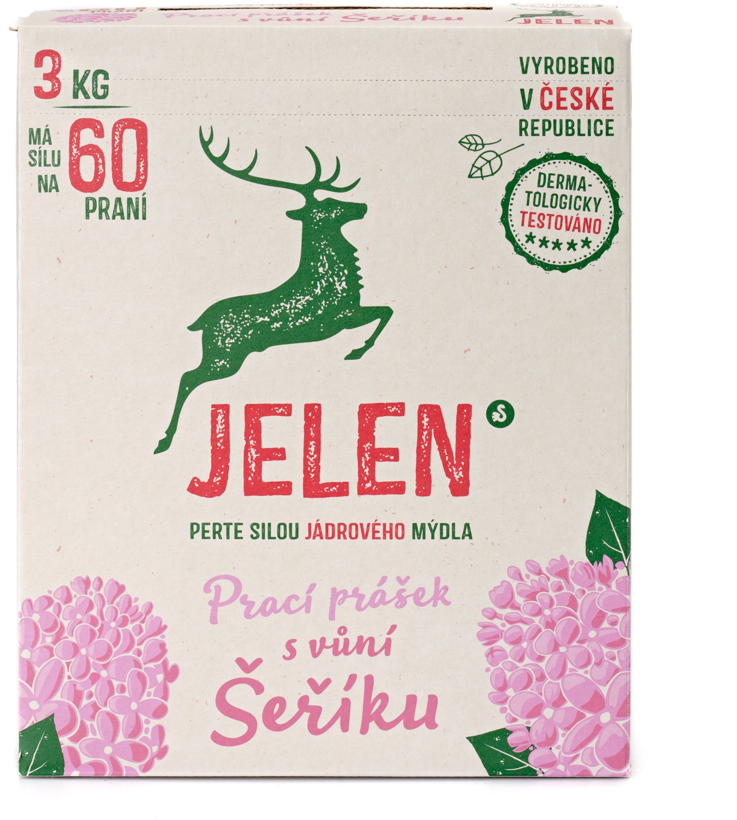 JELEN prací prášok s vôňou orgovánu, 3 kg (60 praní)