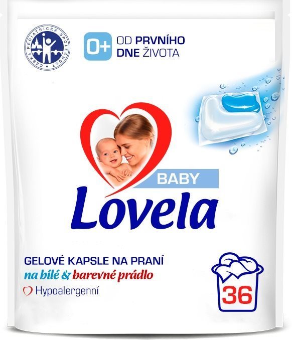 LOVELA Baby gélové kapsuly na pranie 36 ks