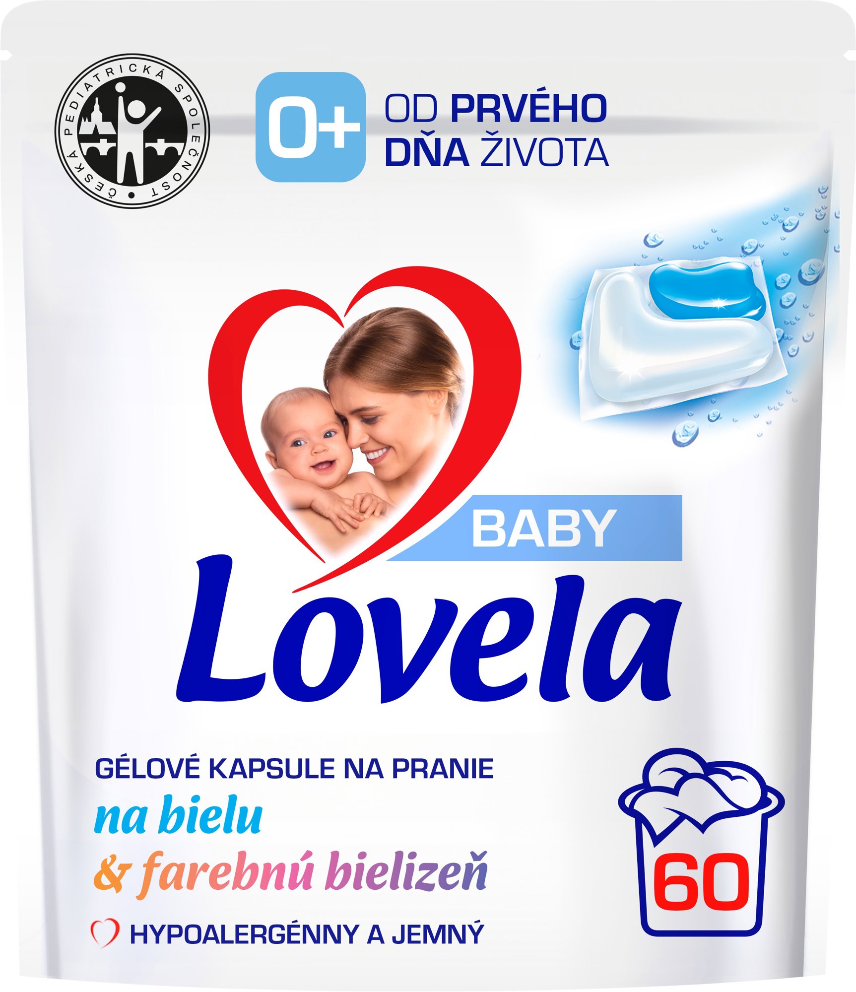 LOVELA Baby gelové kapsule na pranie 60 ks