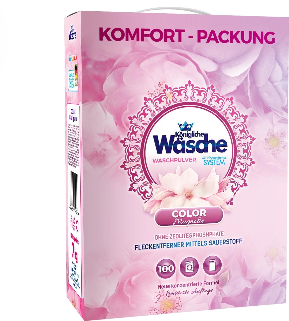 KÖNIGLICHE WÄSCHE Color Magnólia 7 kg (100 praní)