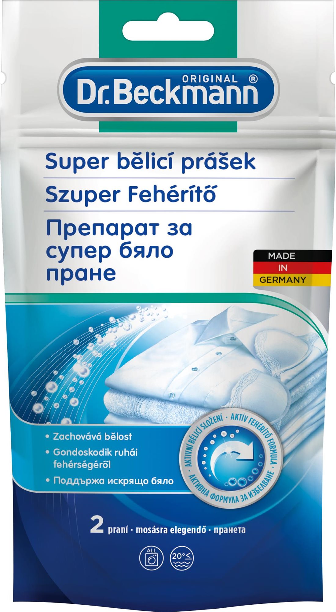 DR. BECKMANN Super bieliaci prášok 80 g (2 prania)
