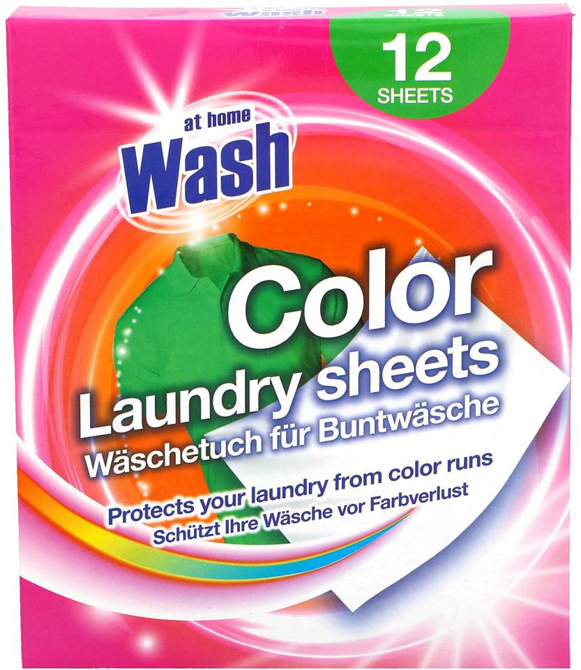 AT HOME WASH obrúsky do práčky Color 12 ks