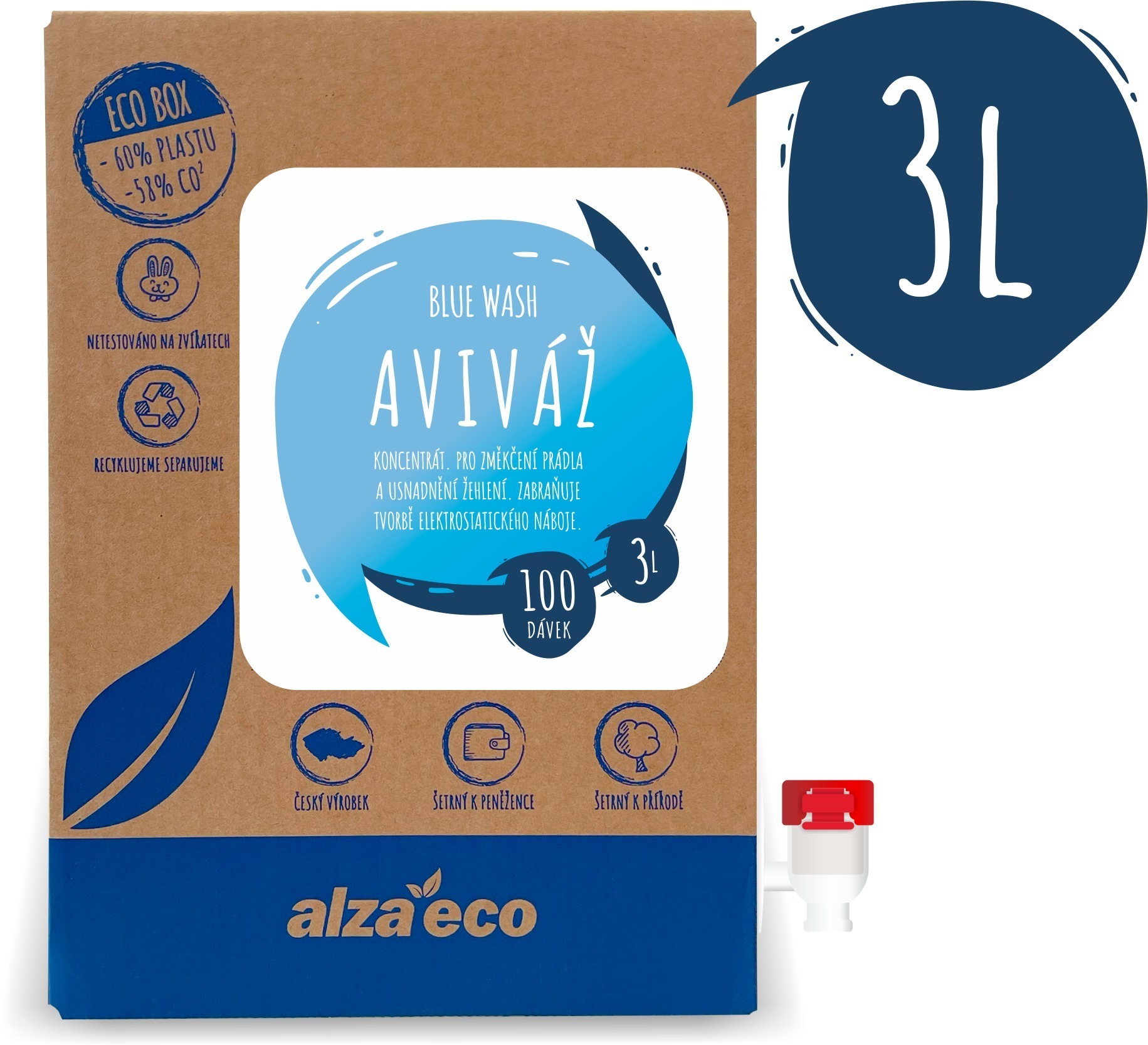 AlzaEco Aviváž Blue Wash 3 l (100 praní)