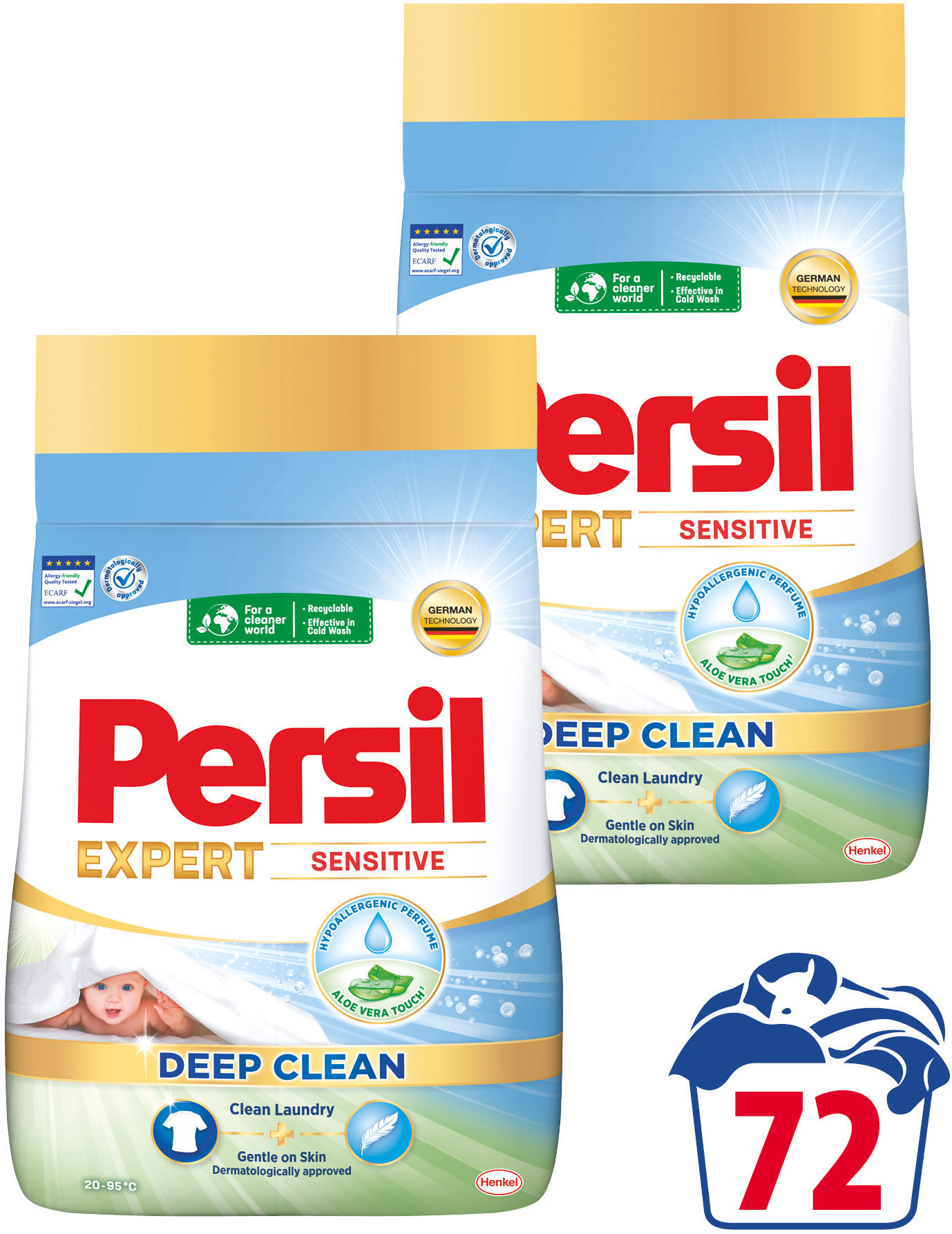 PERSIL Expert Sensitive 2× 1,98 kg (72 praní)