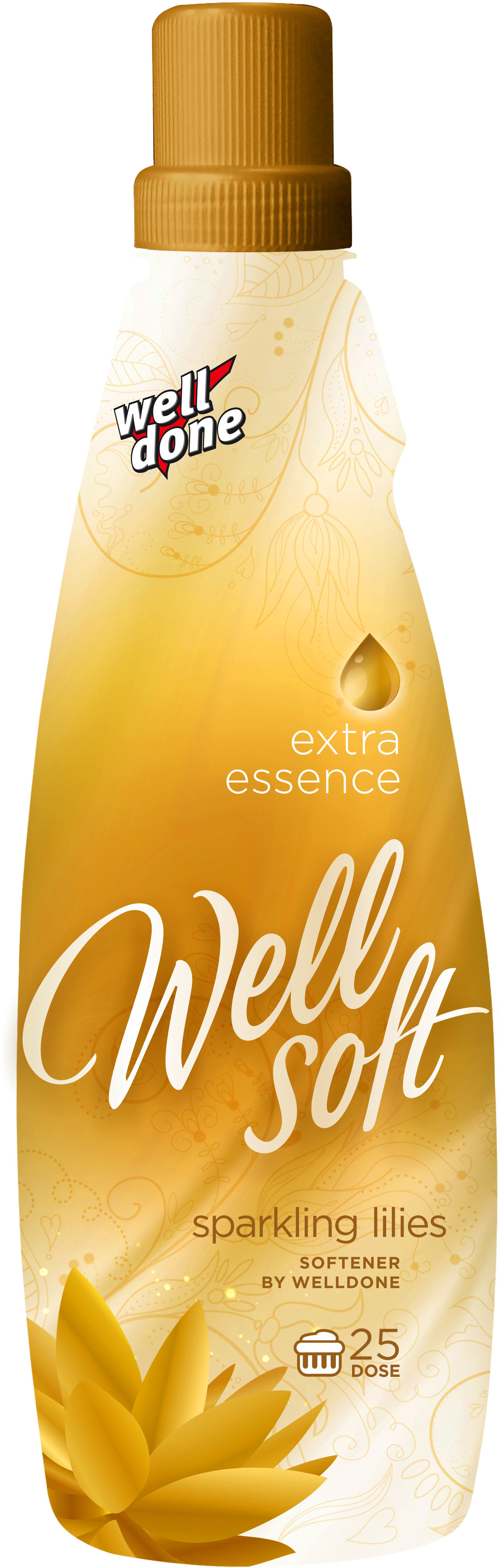 Well Done Wellsoft Sparkling Lilies Gold 1 l (25 praní)