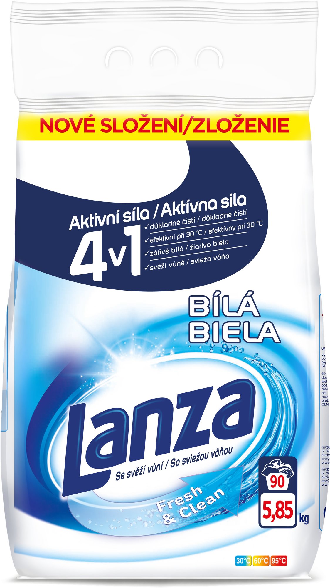 LANZA Fresh & Clean White 5,85 kg (90 praní)