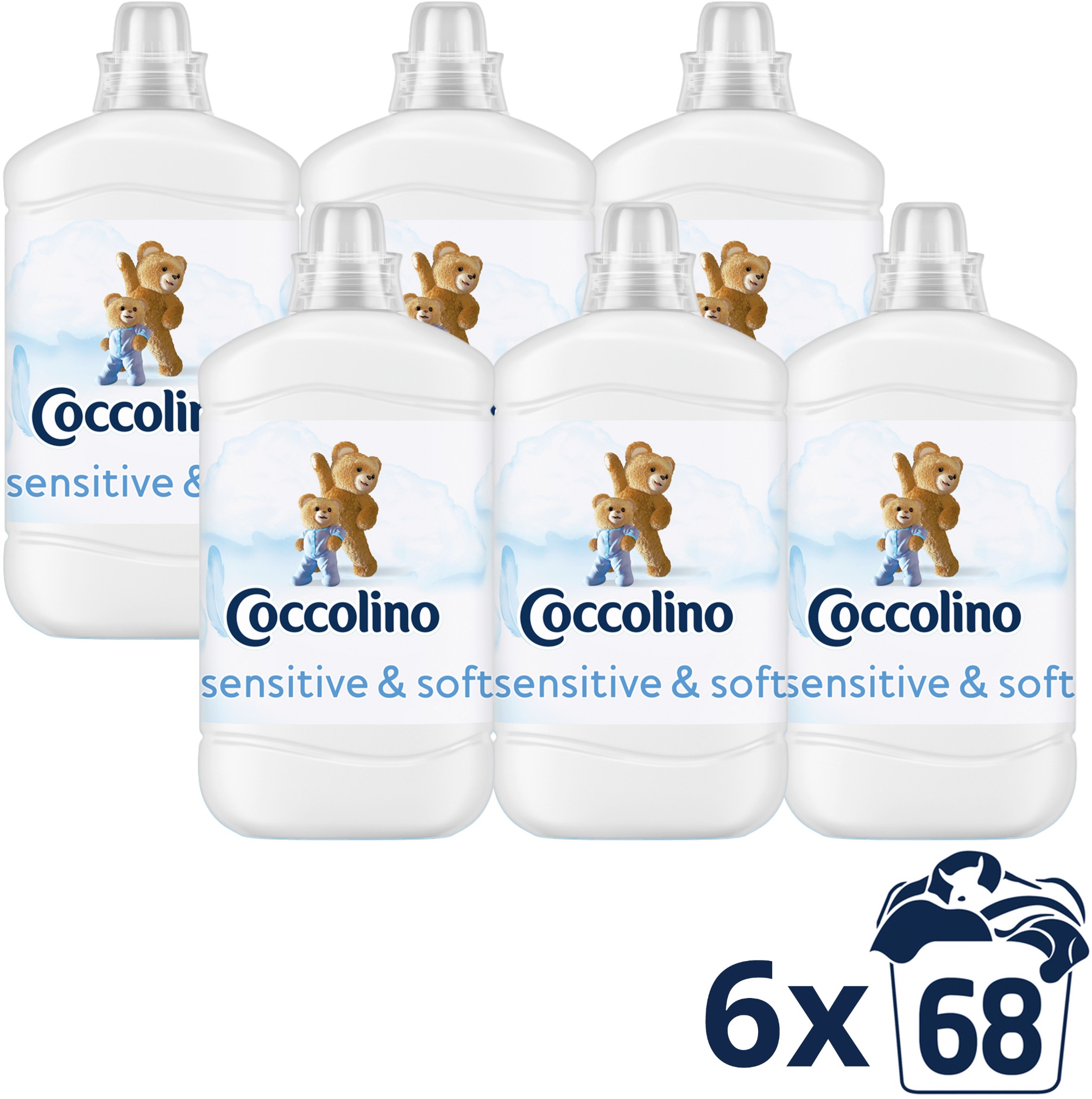 COCCOLINO Sensitive Pure 6× 1 700 ml