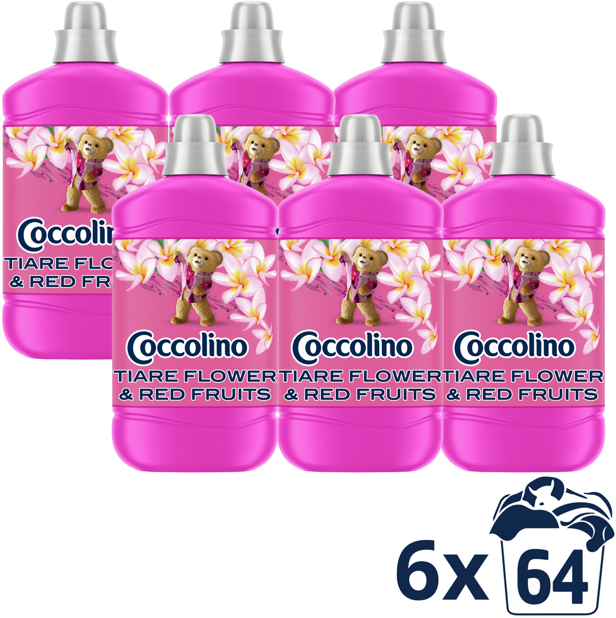 COCCOLINO Tiare Flower & Red Fruits 6× 1600 ml