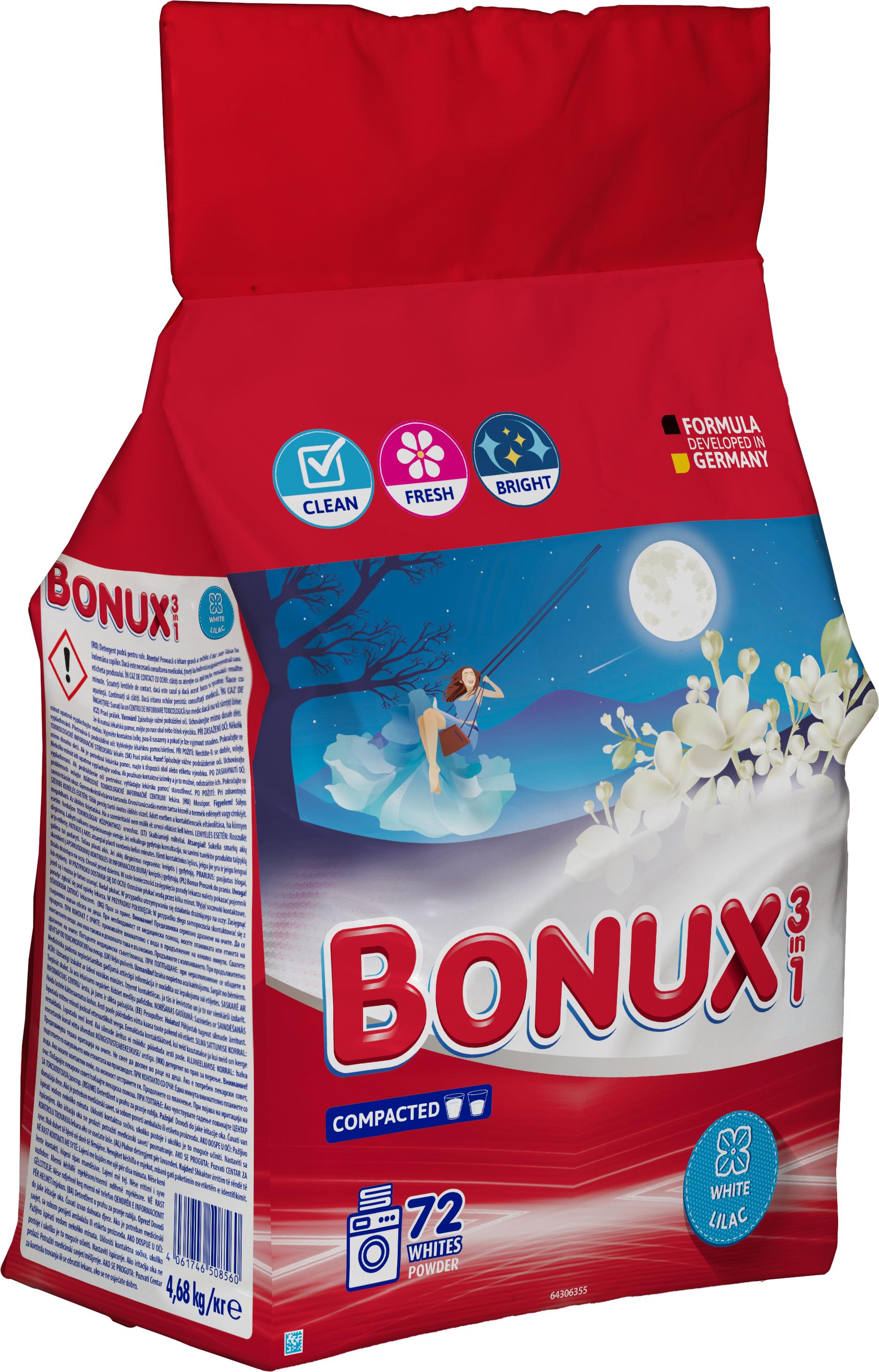 BONUX White Lilac 4,68 kg (72 praní)