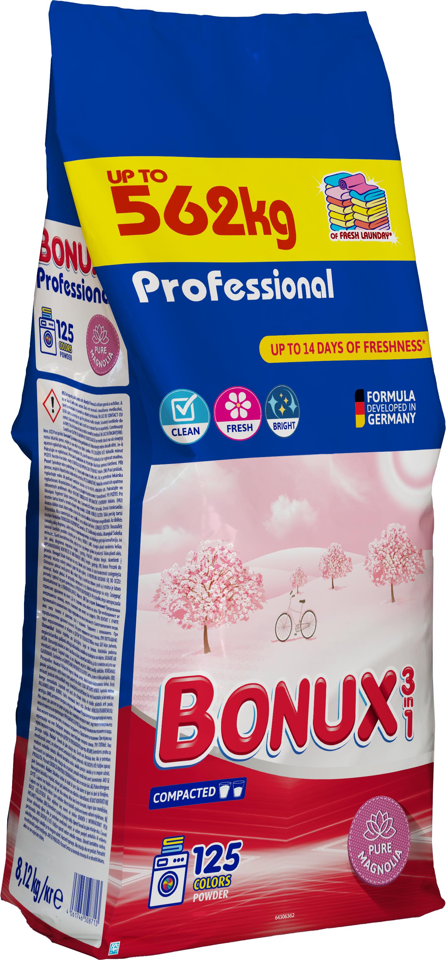 BONUX Professional Pure Magnolia 8,12 kg (125 praní)