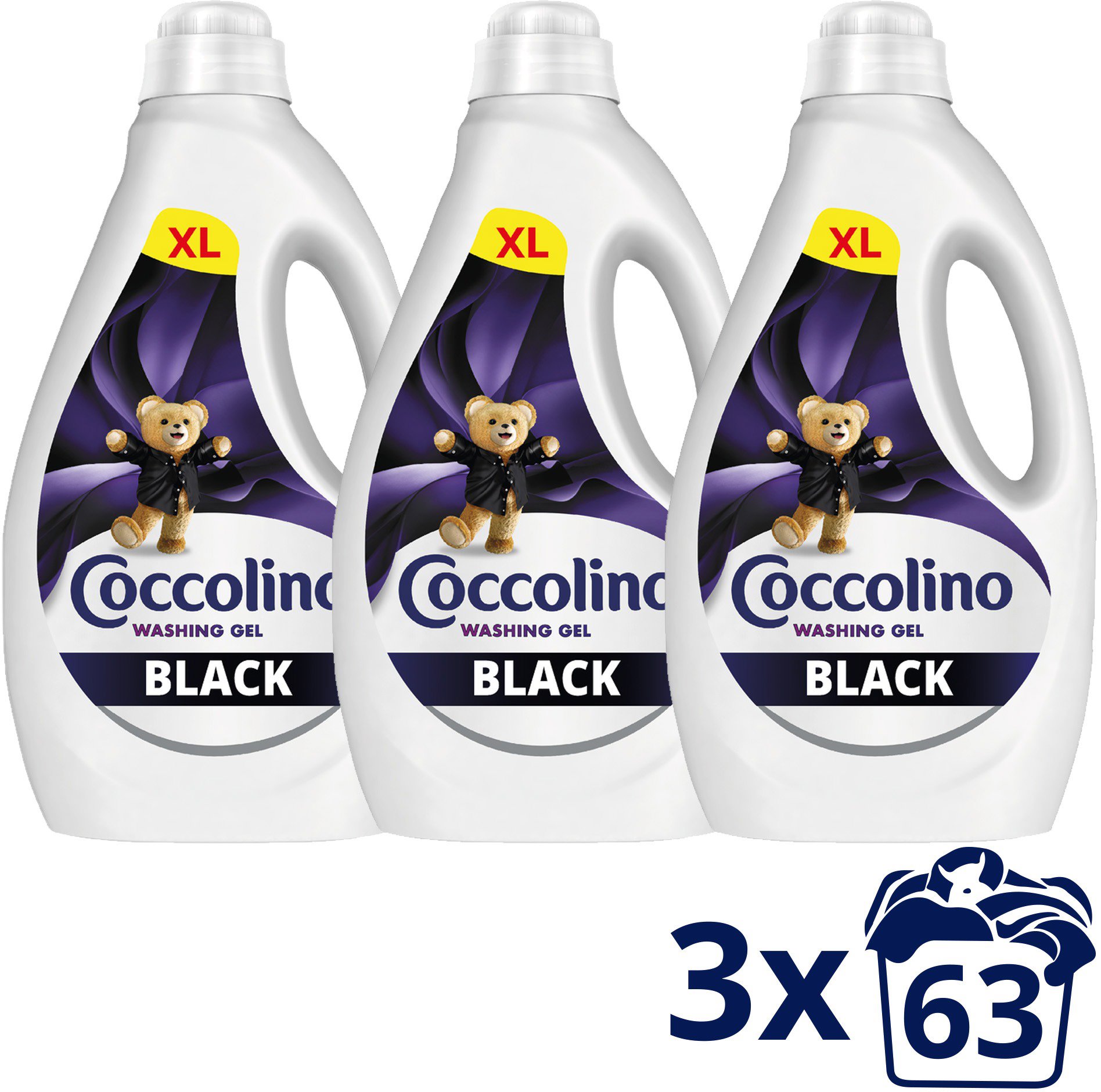 COCCOLINO Black 3× 2,72 l (204 mosadz)