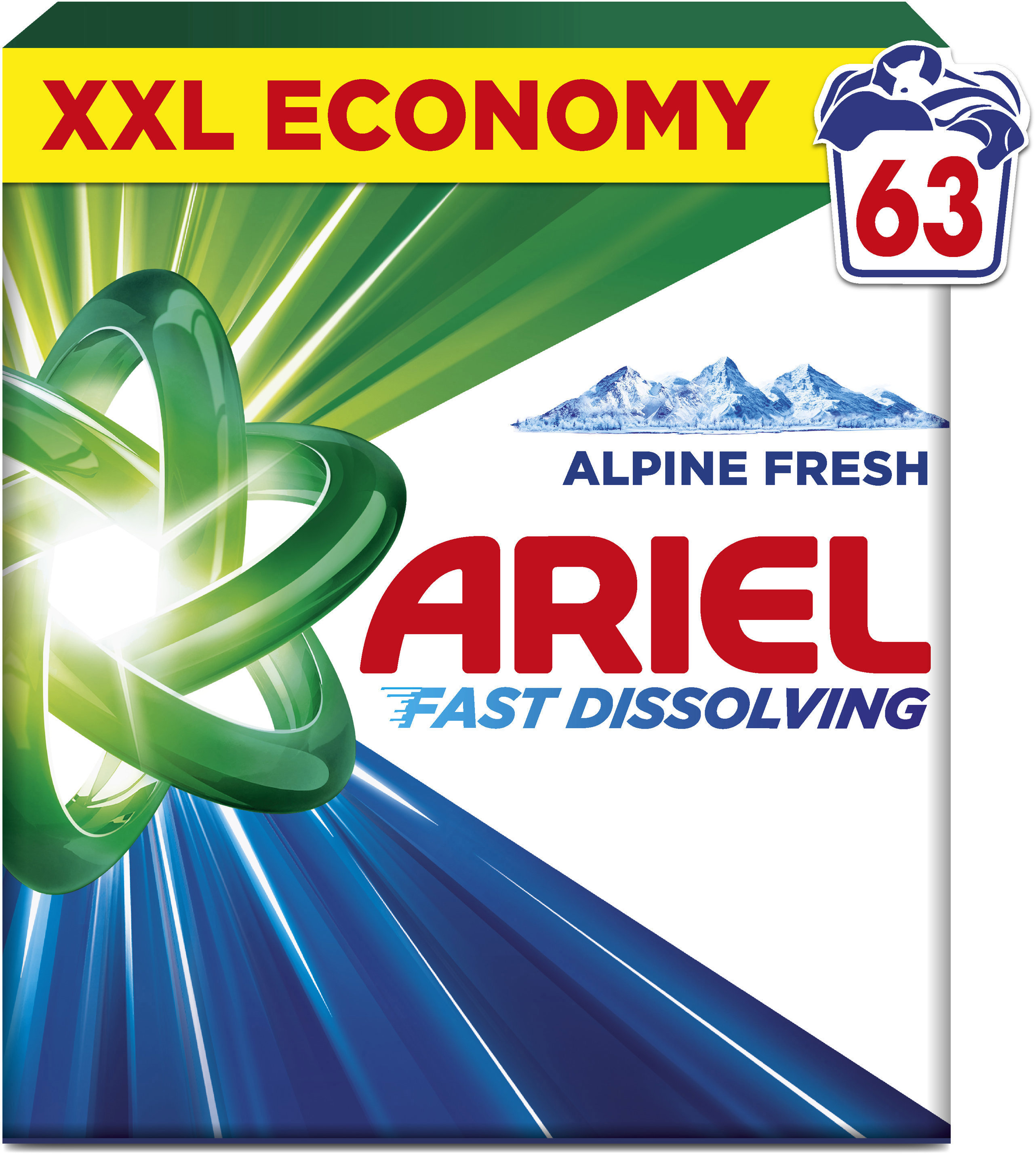 ARIEL Alpine Fresh 3,465 kg (63 praní)