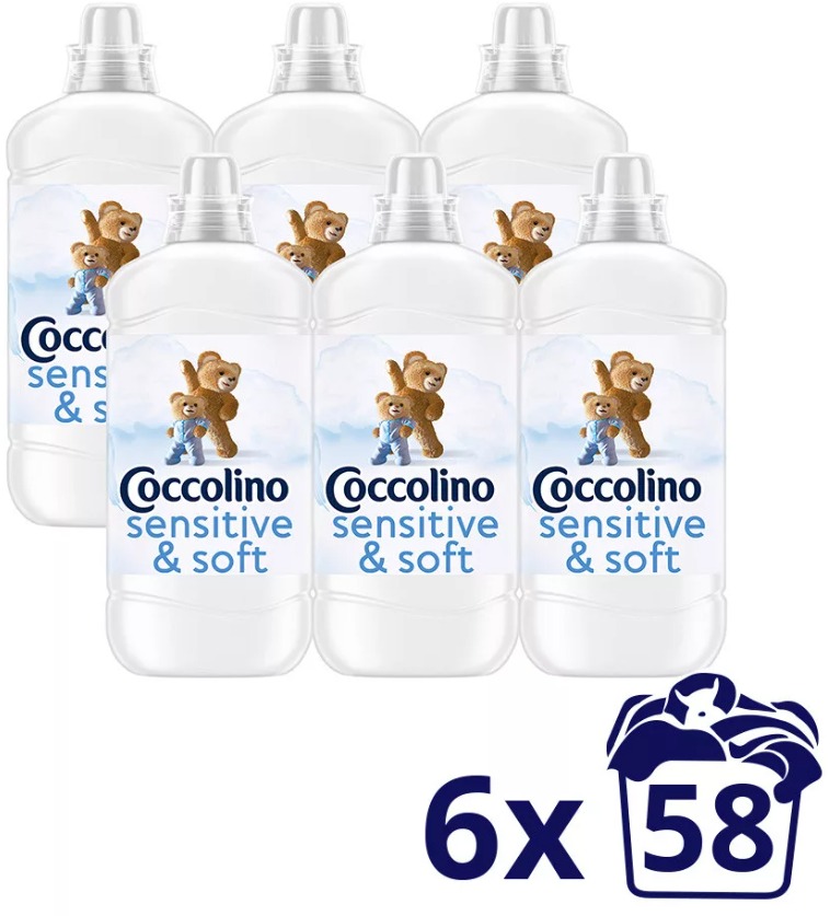 COCCOLINO Sensitive Pure 6× 1,450 l