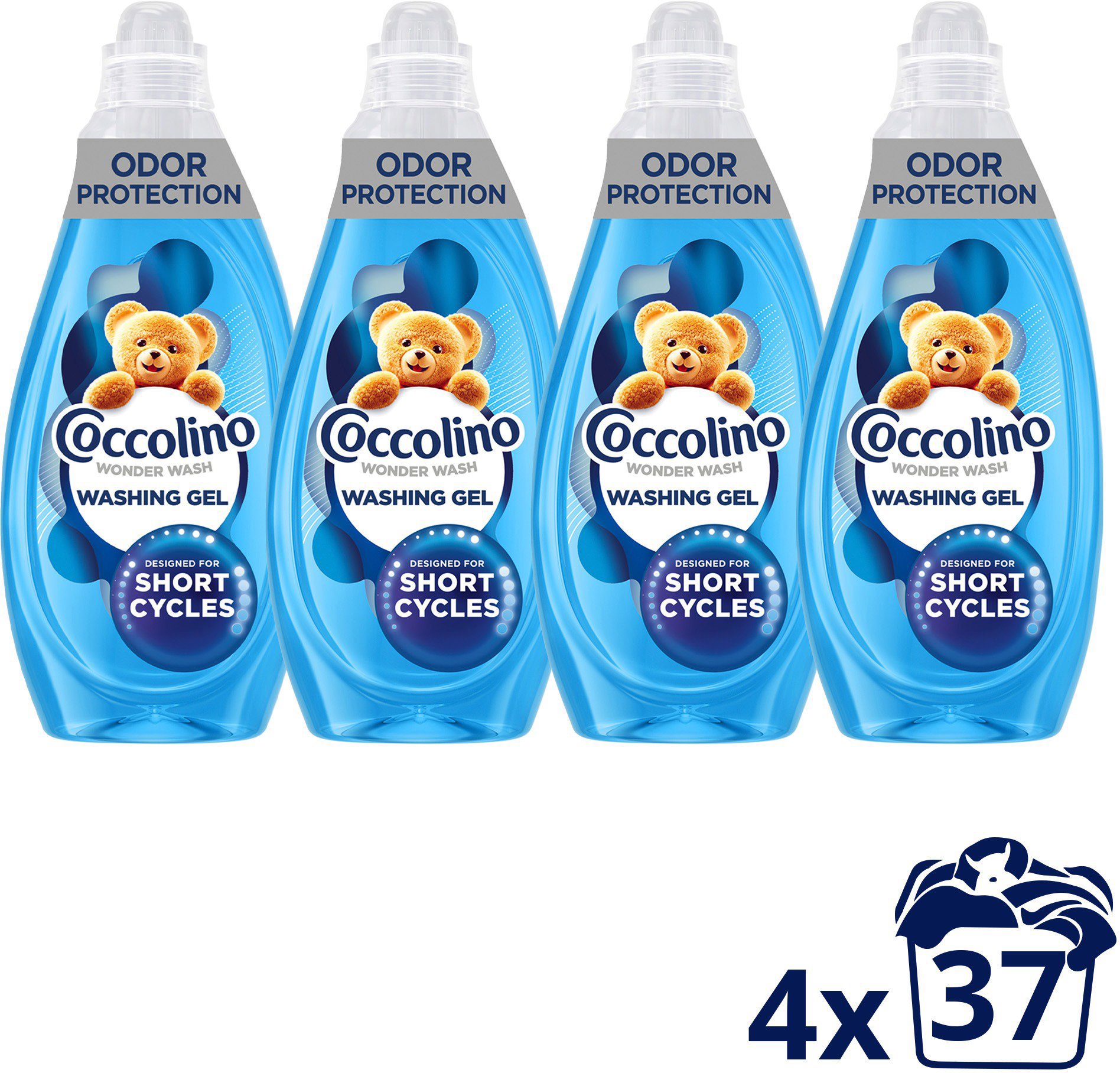 COCCOLINO Wonder Wash Odor Defence 4× 1,48 l (37 praní)